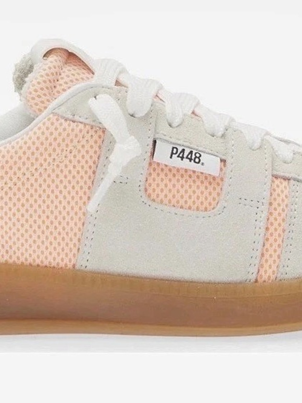 P448 Monza Sneaker White & Pink EU 48 US 14